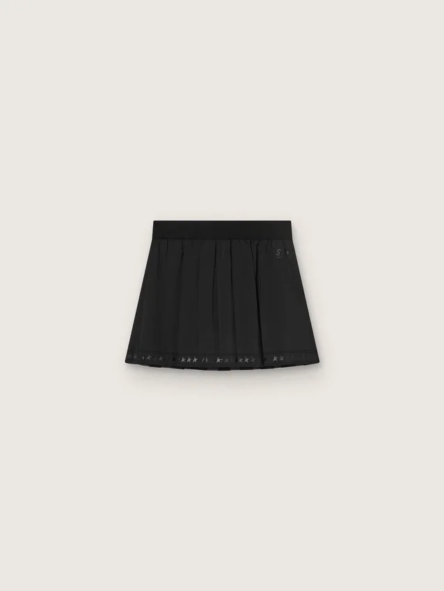 Minifalda deportiva plisada en negro