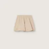 Minifalda para niñas «Journey» en gabardina de algodón beige con estampado