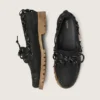 Mocasines Cruise para hombre en gamuza encerada negra con cordones negros de senderismo