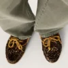Mocasines Cruise para hombre en piel de potro con estampado de leopardo