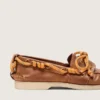 Mocasines Cruise para mujer en cuero color tabaco