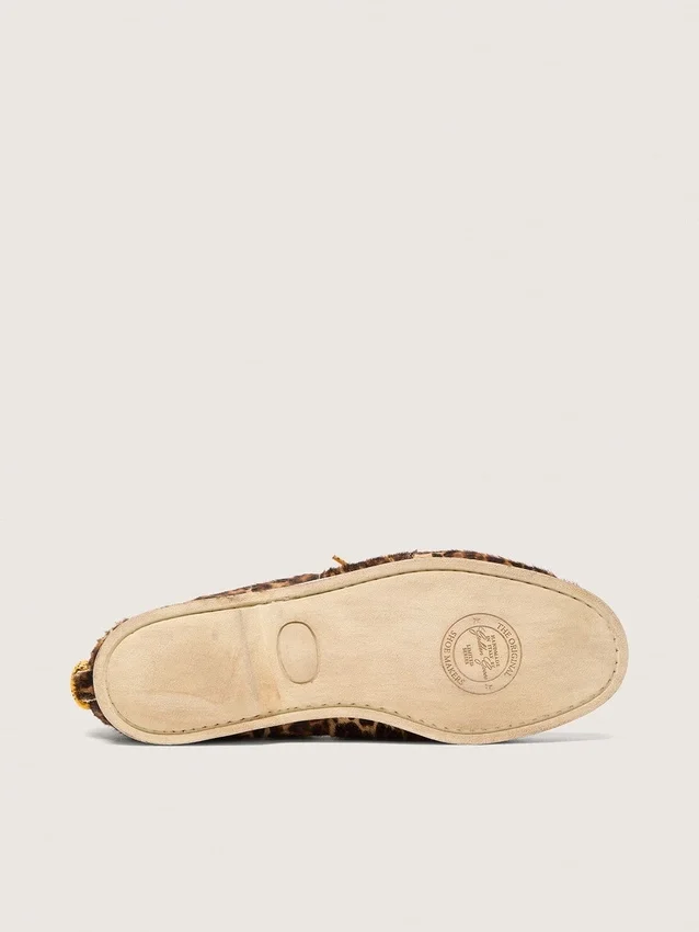 Mocasines Cruise para mujer en piel de potro con estampado de leopardo
