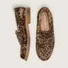 Mocasines Jerry para hombre en piel de potro con estampado de leopardo
