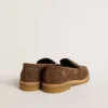 Mocasines Jerry para mujer en gamuza gris paloma