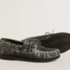 Mocasines Young Cruise en cuero negro desgastado