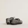 Mocasines Young Cruise en cuero negro desgastado