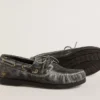 Mocasín Cruise para adolescentes en cuero negro con efecto desgastado