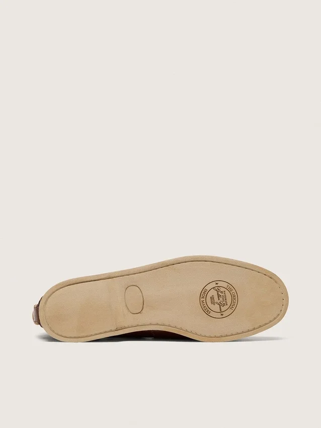 Mocasín Cruise para mujer en cuero marrón oscuro brillante