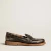 Mocasín Jerry para hombre en cuero negro
