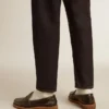 Mocasín Jerry para hombre en cuero negro