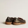 Mocasín Jerry para hombre en cuero negro