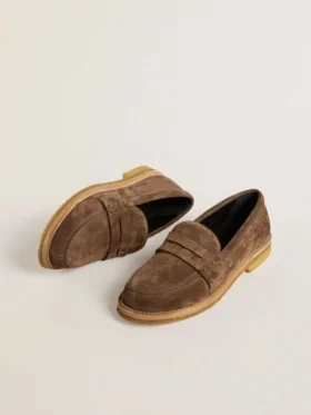 Mocasín Jerry para hombre en gamuza gris paloma
