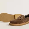 Mocasín Jerry para hombre en gamuza gris paloma