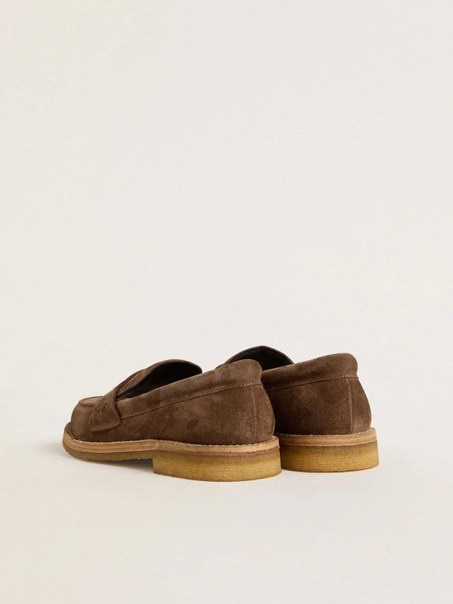 Mocasín Jerry para hombre en gamuza gris paloma