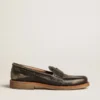 Mocasín Jerry para mujer en cuero negro