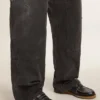 Mocasín Jerry para mujer en cuero negro