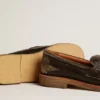 Mocasín Jerry para mujer en cuero negro