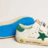 Old School para adolescentes con estrella de gamuza verde y lengüeta en el talón