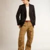 Pantalones cargo beige caqui