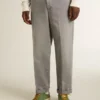 Pantalones chino de algodón color gris