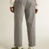 Pantalones chino de algodón color gris