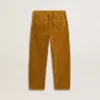 Pantalones chino para niños color tabaco con bordado