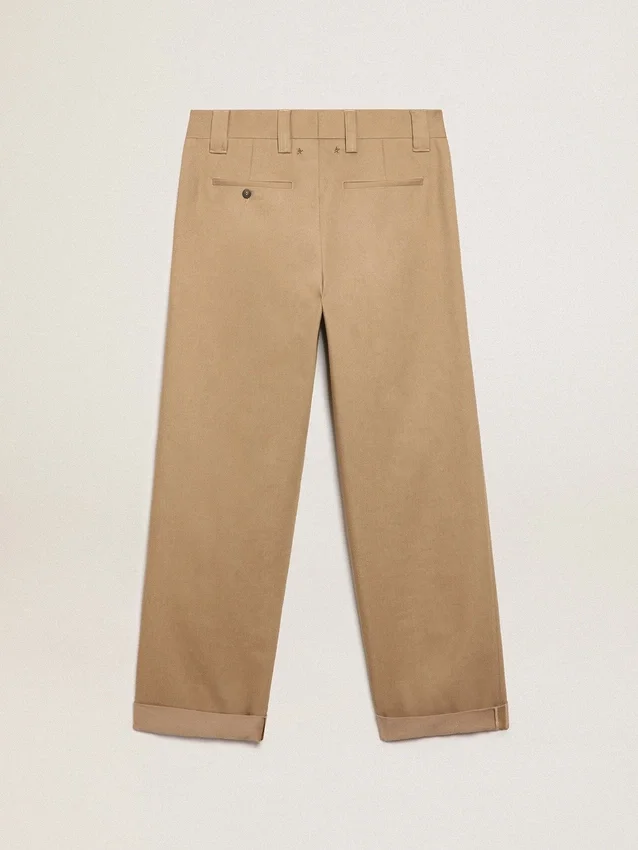 Pantalones chinos beige caqui de la Golden Collection