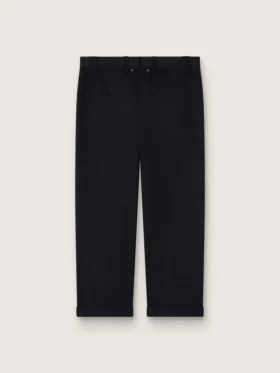 Pantalones chinos negros de algodón para hombre