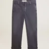Pantalones chinos para hombre en azul con efecto desgastado