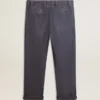 Pantalones chinos para hombre en azul con efecto desgastado