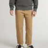 Pantalones chinos para niños en algodón color tabaco
