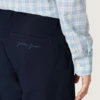 Pantalones chinos unisex Journey de lona de algodón azul con logotipo bordado