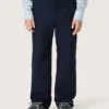 Pantalones chinos unisex Journey de lona de algodón azul con logotipo bordado