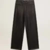 Pantalones de algodón de lavado medio para mujer