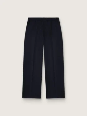Pantalones de chándal para hombre de lana azul oscuro