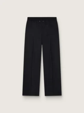 Pantalones de chándal para hombre de lana negra