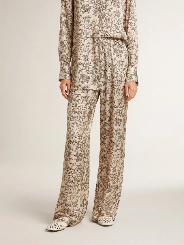 Pantalones de chándal para mujer con estampado floral