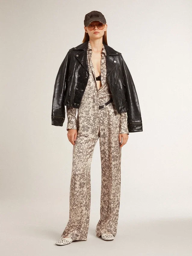 Pantalones de chándal para mujer con estampado floral