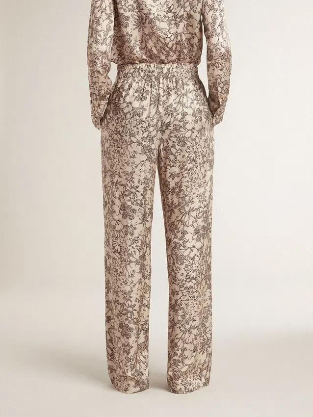 Pantalones de chándal para mujer con estampado floral