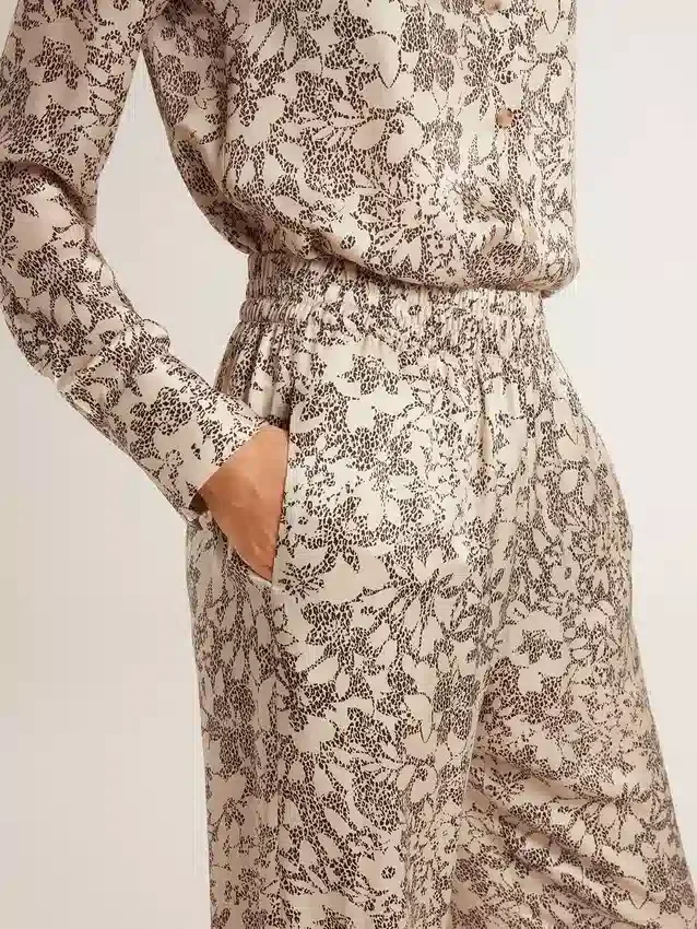 Pantalones de chándal para mujer con estampado floral