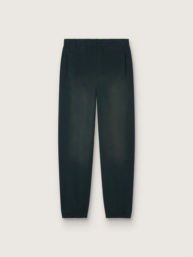 Pantalones de chándal unisex negros lavados