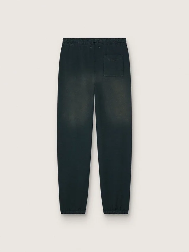 Pantalones de chándal unisex negros lavados