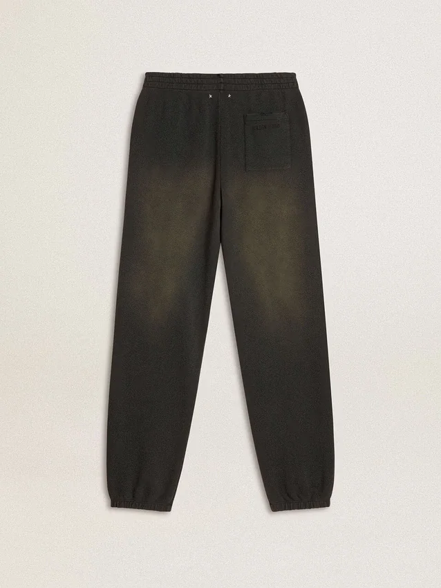 Pantalones de chándal unisex negros lavados