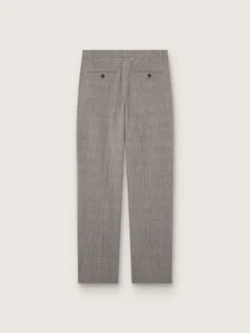 Pantalones de corte ajustado para hombre con diseño de cuadros Príncipe de Gales en gris