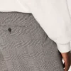 Pantalones de corte ajustado para hombre con diseño de cuadros Príncipe de Gales en gris