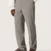 Pantalones de corte ajustado para hombre con diseño de cuadros Príncipe de Gales en gris