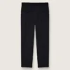 Pantalones de gabardina de lana negros para hombre