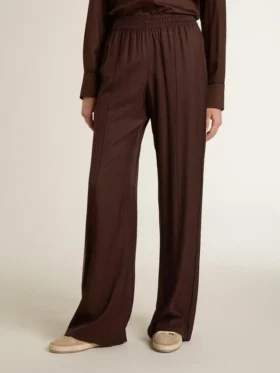 Pantalones de jogging marrones para mujer