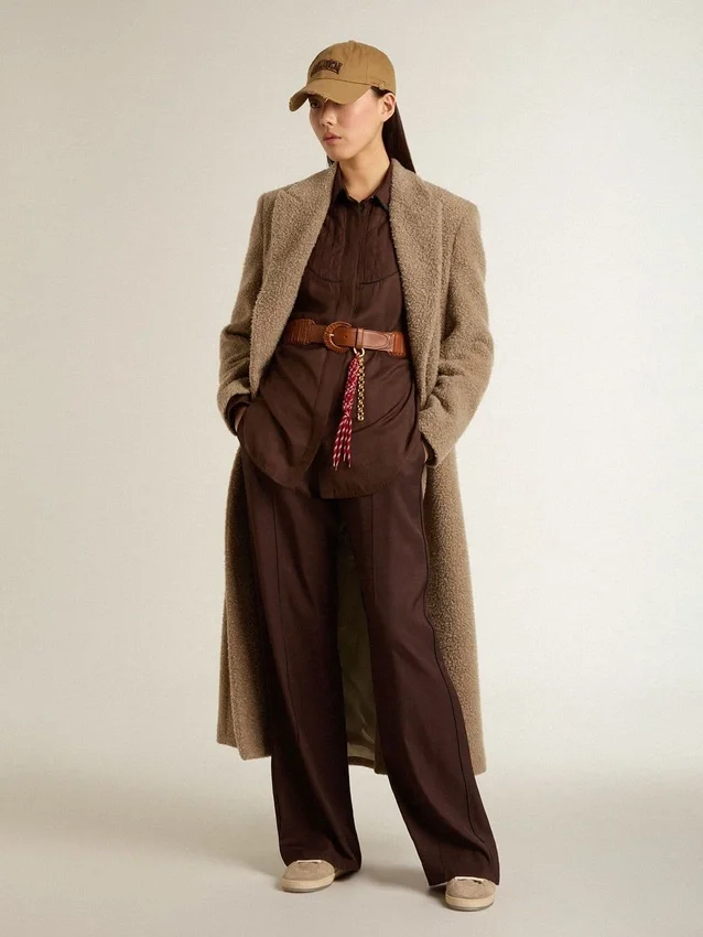 Pantalones de jogging marrones para mujer