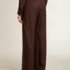 Pantalones de jogging marrones para mujer